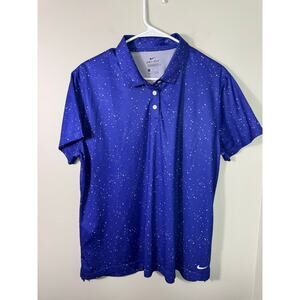 Nike Dri Fit Women's Blue Polo Golf T Shirt Size XL